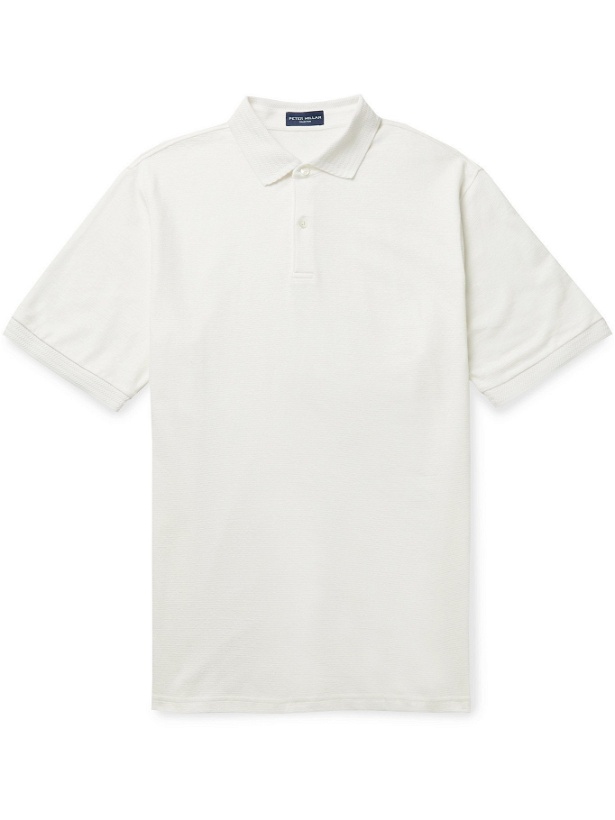 Photo: PETER MILLAR - Villa Slim-Fit Stretch Linen, Lyocell and Cotton-Blend Polo Shirt - White