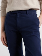 Massimo Alba - Winch Straight-Leg Cotton-Blend Twill Trousers - Blue