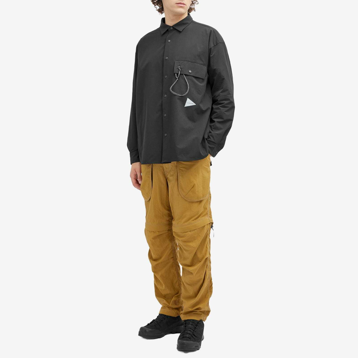and wander Lightweight Cloth Shirt in Black