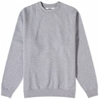 A.P.C. Men's x JW Anderson Rene Embroidered Logo Crew Sweat in Heathered Grey