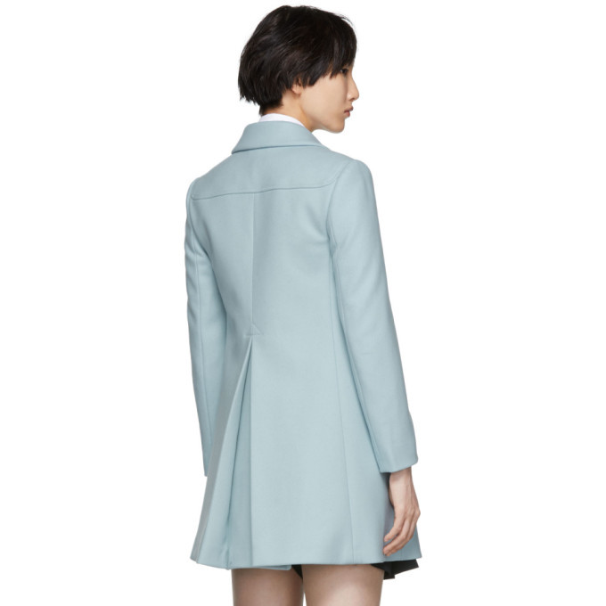 RED VALENTINO ライトブルー ロングコート RED Valentino Blue Wool Coat RED Valentino