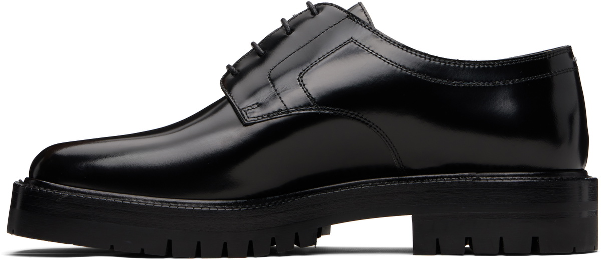 Maison Margiela Black Tabi Lace-Up Derbys