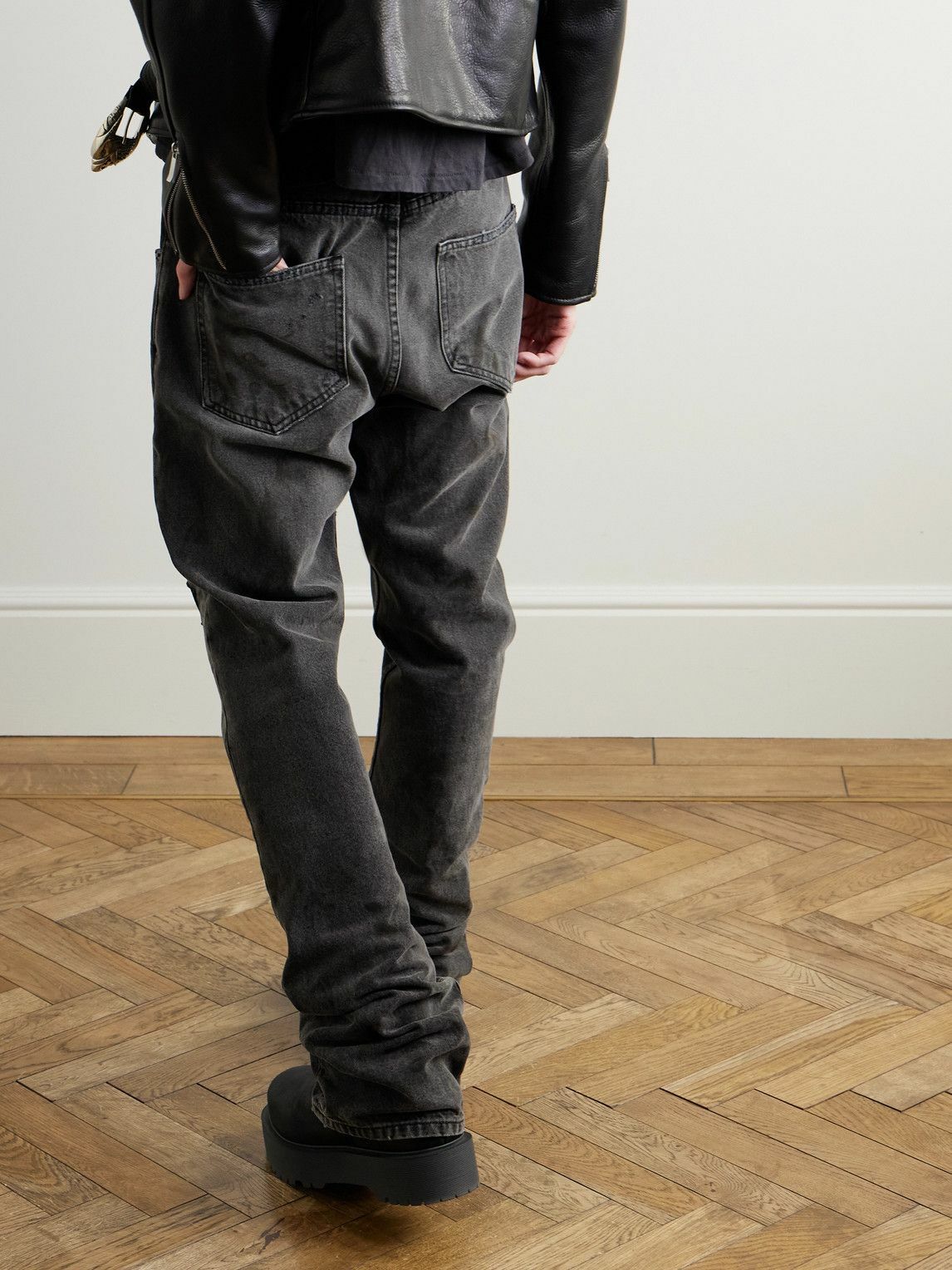 Enfants Riches Déprimés - Straight-Leg Distressed Jeans - Black