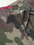 424 - Straight-Leg Camouflage-Print Cotton-Ripstop Cargo Trousers - Green