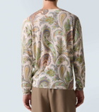 Etro Paisley silk and cashmere sweater
