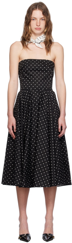 Photo: Dolce&Gabbana Black Polka Dot Midi Dress