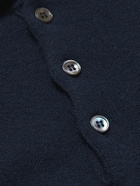 Kingsman - Wade Merino Wool and Cashmere-Blend Polo Shirt - Blue