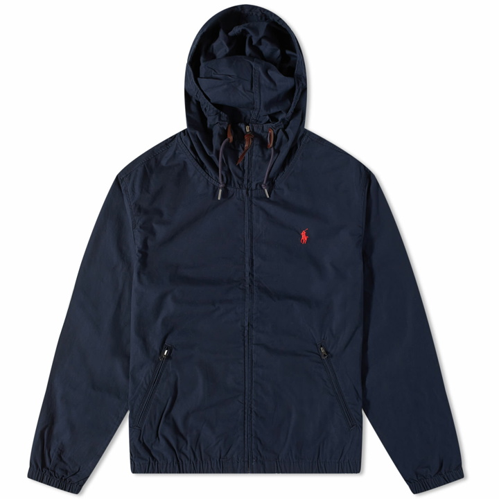 Photo: Polo Ralph Lauren Men's Colt Hooded Windbreaker in Aviator Navy