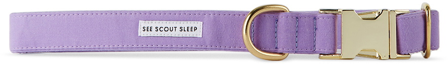 See Scout Sleep Purple Large Scot Dog Collar