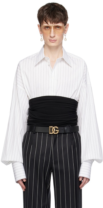 Photo: Dolce&Gabbana Black Girdle Belt