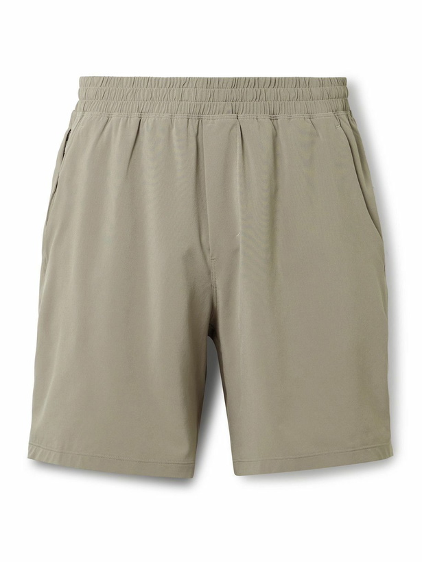 Photo: Lululemon - Pace Breaker Linerless 7" Recycled-Swift&trade; Shorts - Gray
