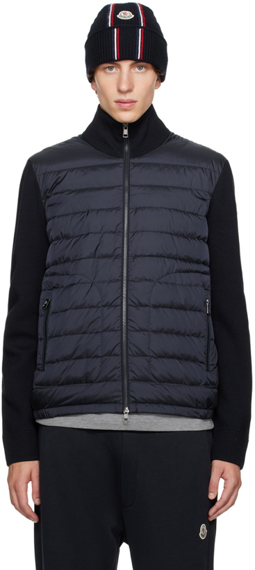 Photo: Moncler Navy Quilted Down Jacket
