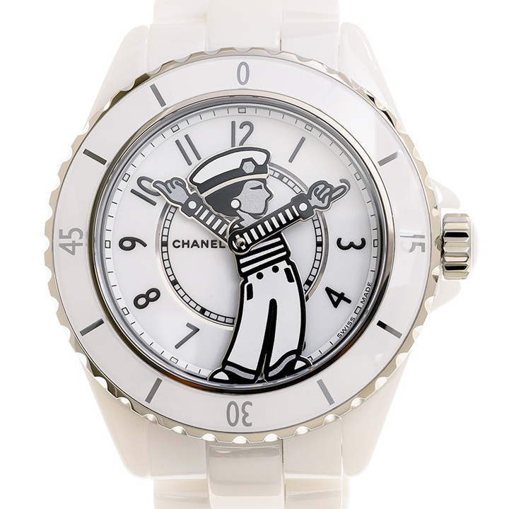 Photo: Chanel J12 Automatic Chronometer White Dial Ladies Watch H7481