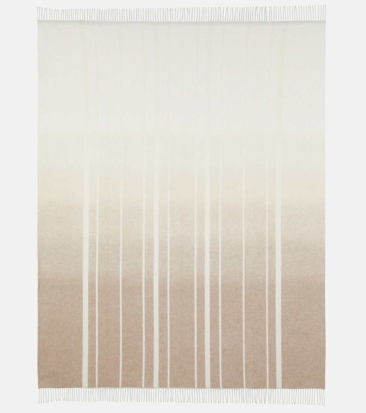 Loro Piana Dégradé striped cashmere throw