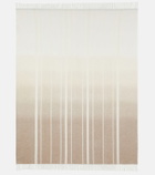 Loro Piana Dégradé striped cashmere throw