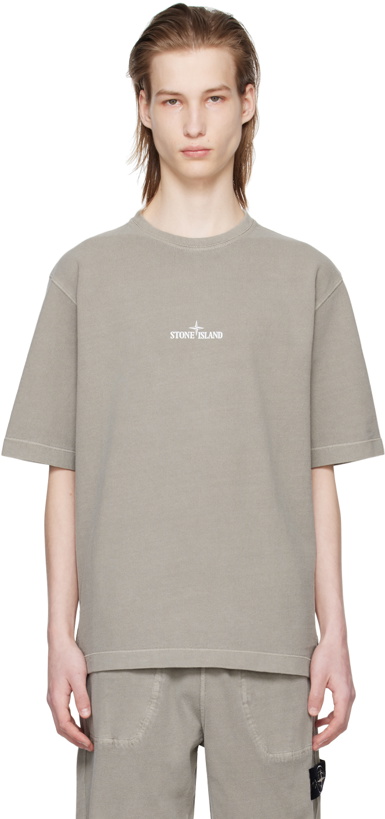 Photo: Stone Island Gray Patch T-Shirt