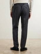 Slowear - Tapered Pleated Virgin Wool Trousers - Gray