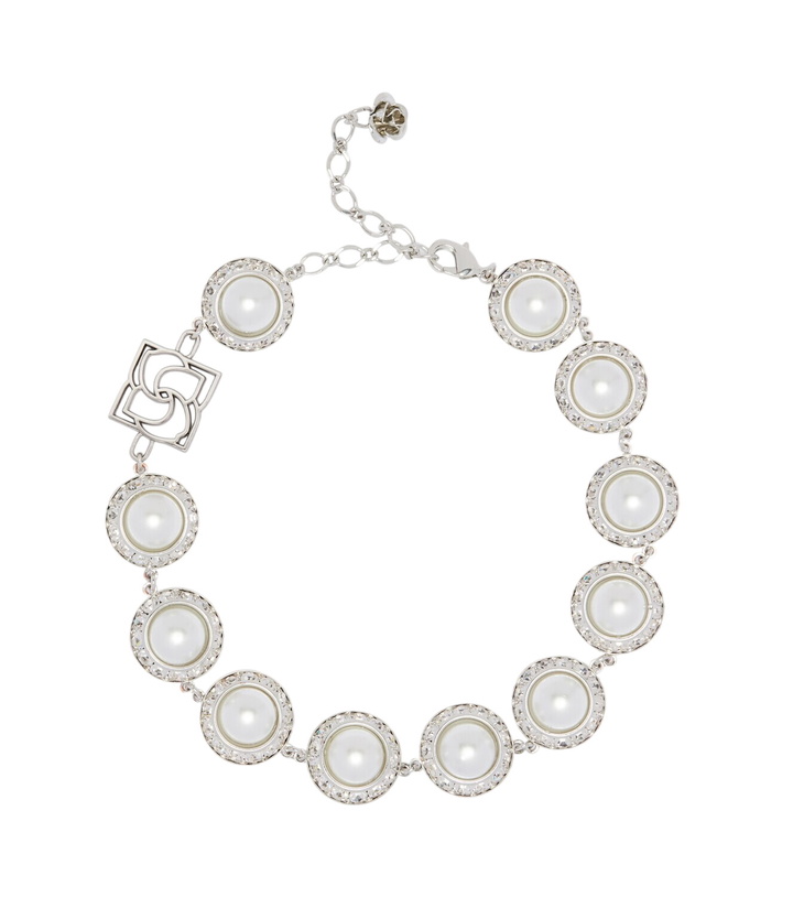 Photo: Magda Butrym Crystal-embellished faux pearl necklace