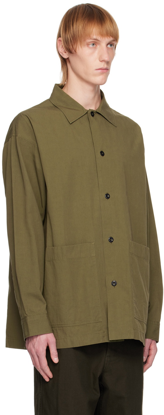 MHL by Margaret Howell Khaki Chore Shirt MHL by Margaret Howell