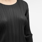 Pleats Please Issey Miyake Women's Long Sleeve Pleats Top in Black