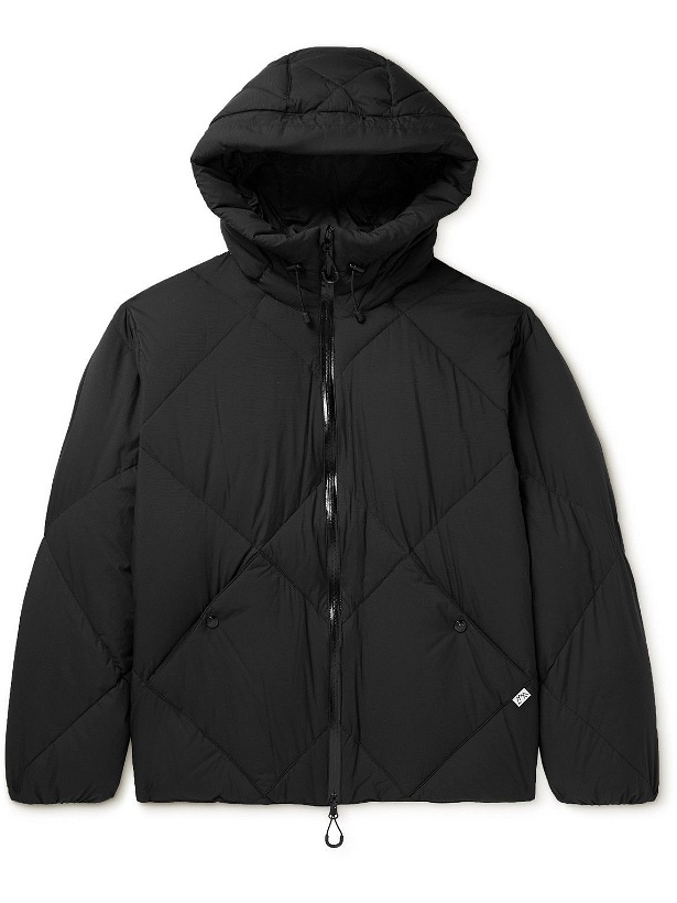 Photo: Comfy Outdoor Garment - Quilted Shell Hooded Down Jacket - Black