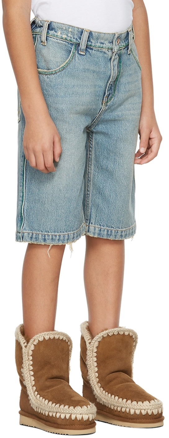 ERL Unisex Denim Jacquard Shorts