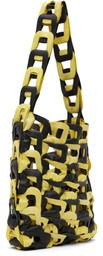 SC103 Black & Yellow Links Medium Tote