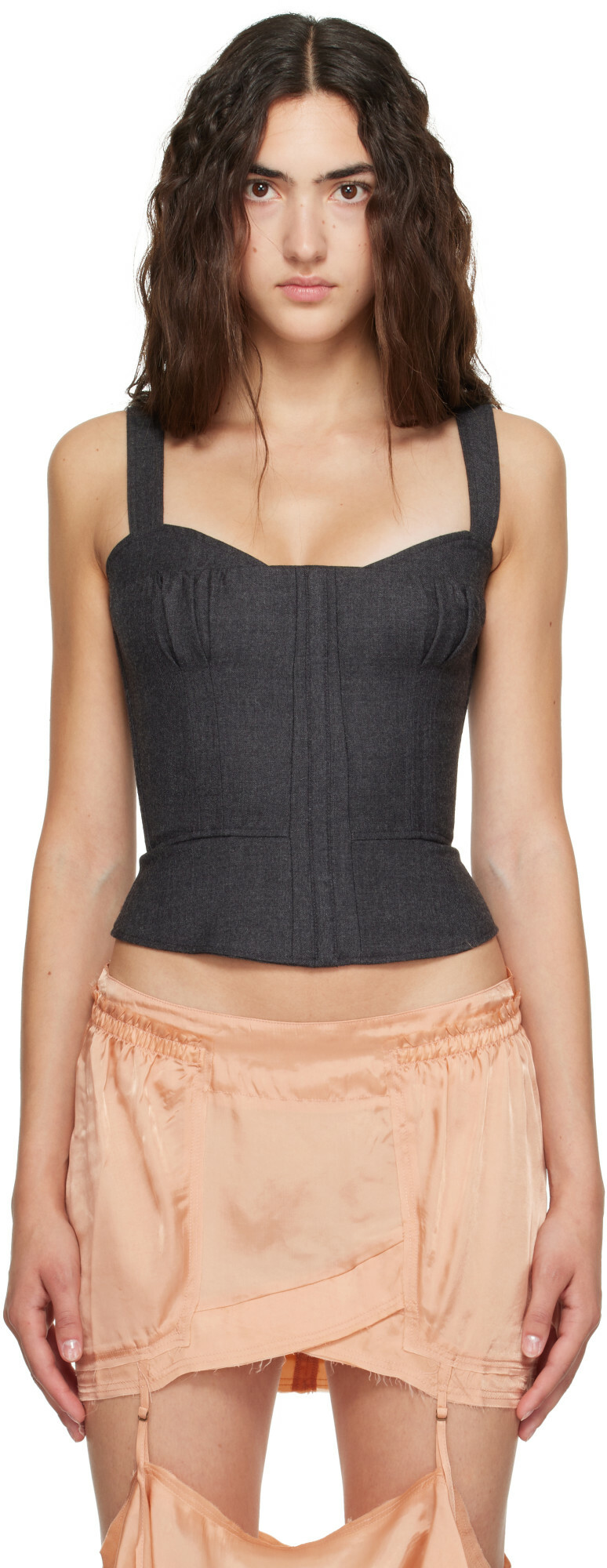 KNWLS Gray Victoria Corset