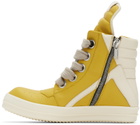 Rick Owens Yellow Jumbolaced Geobasket Sneakers