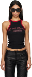Mowalola Black 'Mowalola Forever' Tank Top