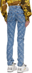Versace Jeans Couture Blue Piece Number Jeans