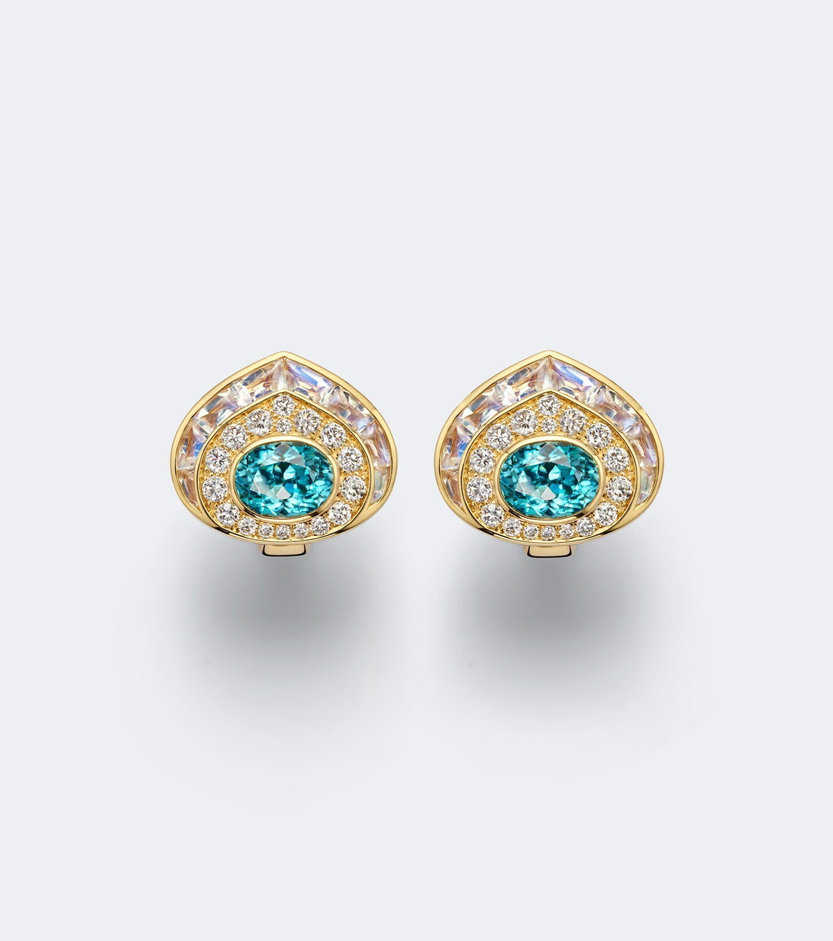 Marina B Claudia 18kt gold earrings with gemstones