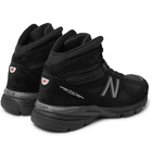 New Balance - 990v4 Suede and Mesh High-Top Sneakers - Men - Black