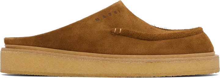 Photo: Marni Brown Suede Sabot Slip-on Loafers