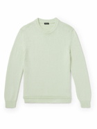 Zegna - Organic Cotton and Silk-Blend Sweater - Green