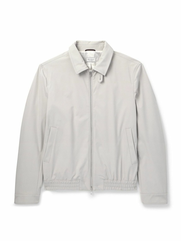 Photo: Brunello Cucinelli - Shell Blouson Jacket - Neutrals