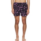 Paul Smith Black & Pink 'Travel Stories' Swim Shorts