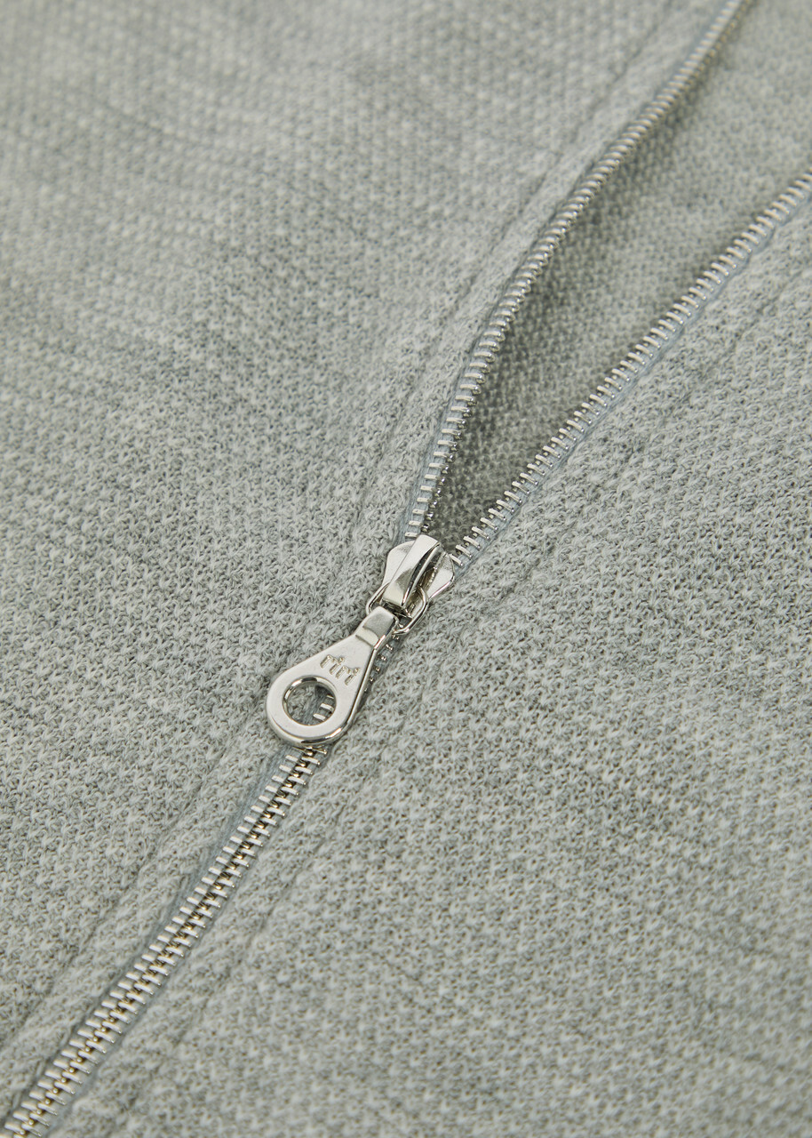 John Smedley 16.Singular Fine-knit Merino Wool Bomber Jacket Grey