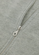 John Smedley 16.Singular Fine-knit Merino Wool Bomber Jacket Grey