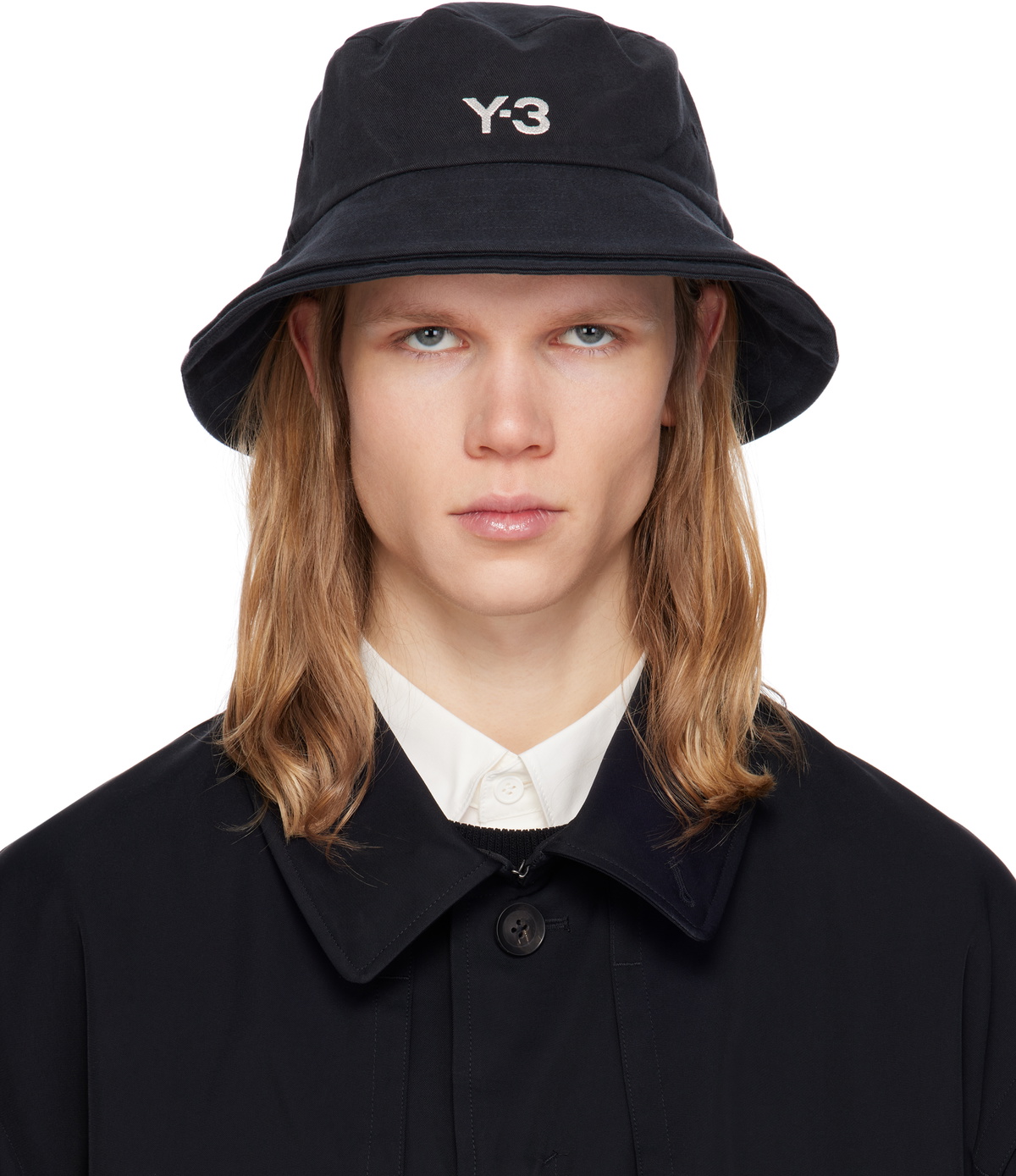 帽子 Y-3 3-STRIPES BUCKET HAT (M) Adidas Y-3 3-Stripes Black Unisex Bucket Hat, Sizes M/L & L