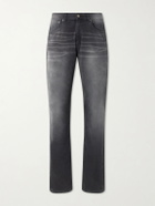 424 - Straight-Leg Cotton-Canvas Trousers - Black