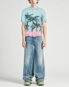 Palm Angels Mens Shirt Sky in Blue