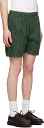 Pilgrim Surf + Supply Green Morris Paisley Shorts