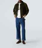 Bode Finish Line patch-appliqué cotton sweatshirt