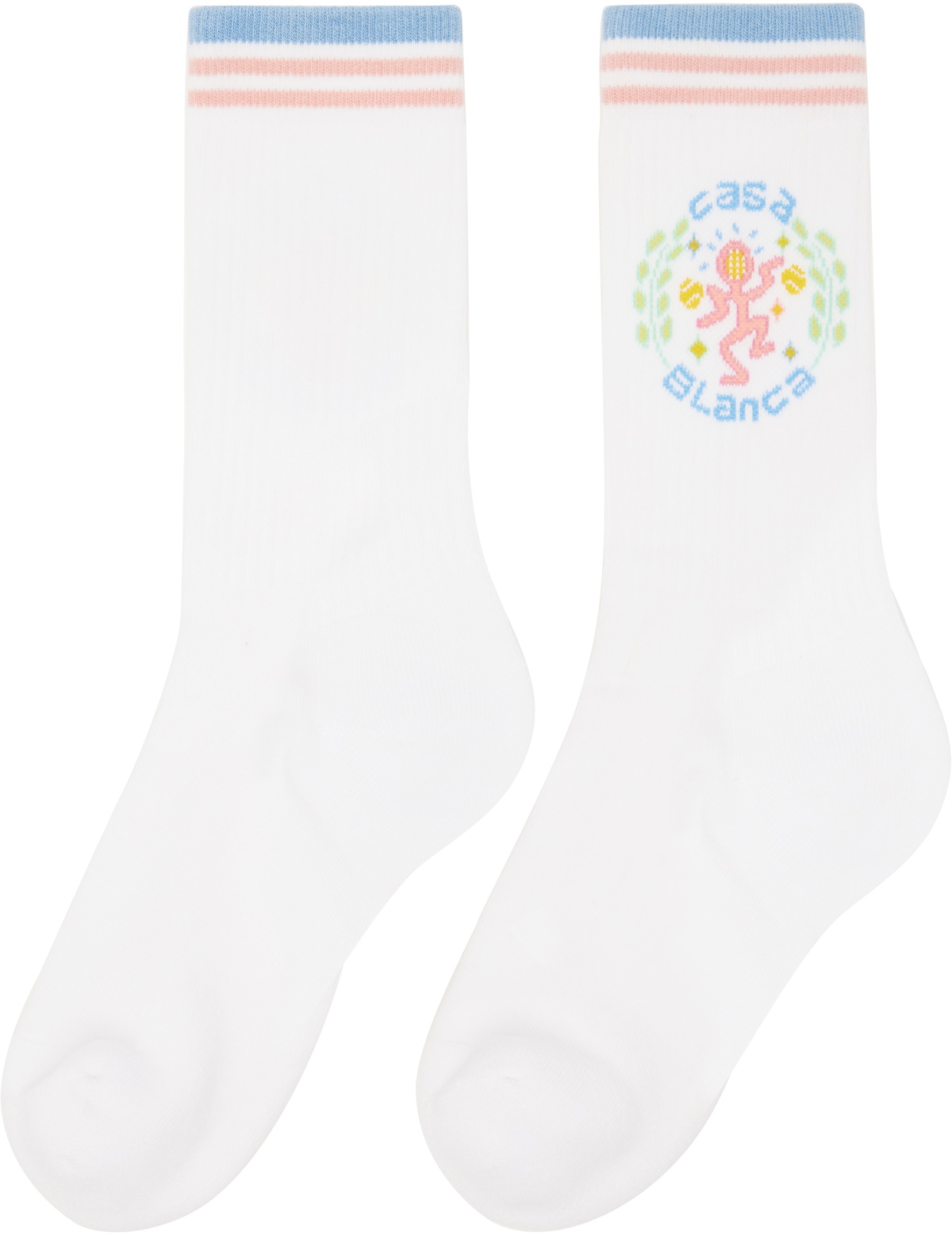 Casablanca White Dance Joy Socks