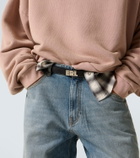 ERL Logo leather belt