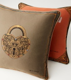 Etro Herald embroidered cotton-blend cushion