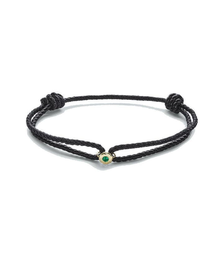 Photo: Octavia Elizabeth Parachute Nesting Gem 18kt gold bracelet with emerald
