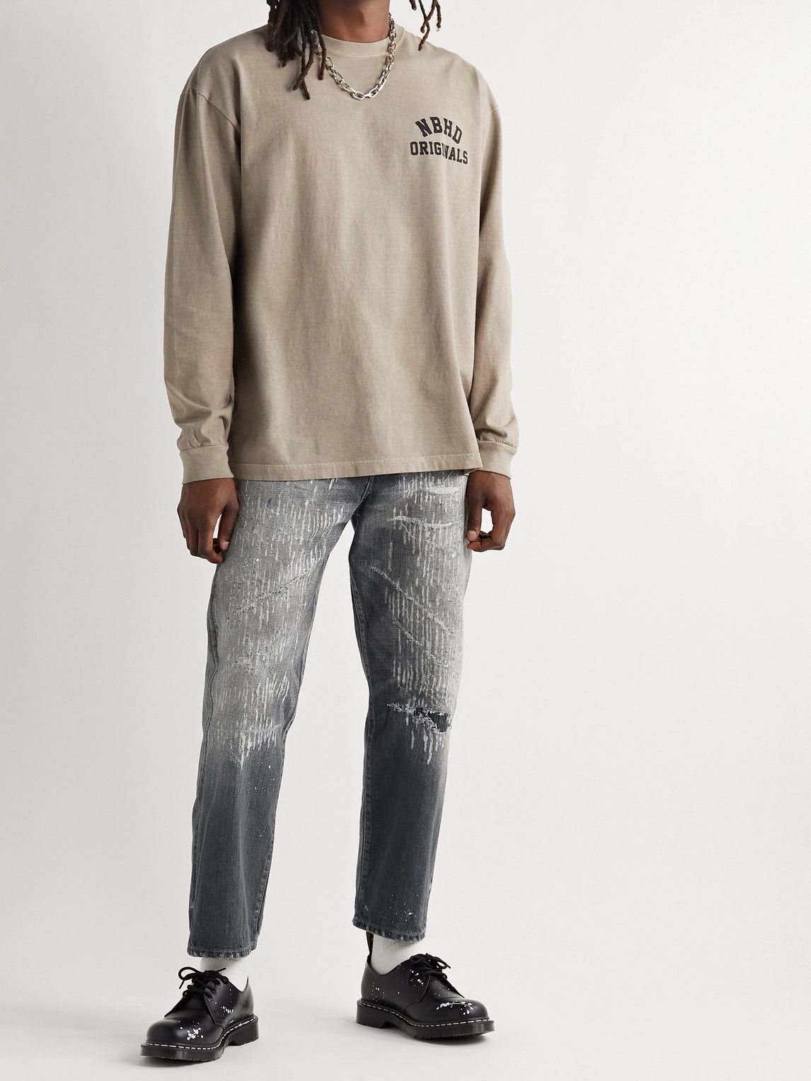 Neighborhood - Savage Deep-Basic Straight-Leg Distressed Selvedge