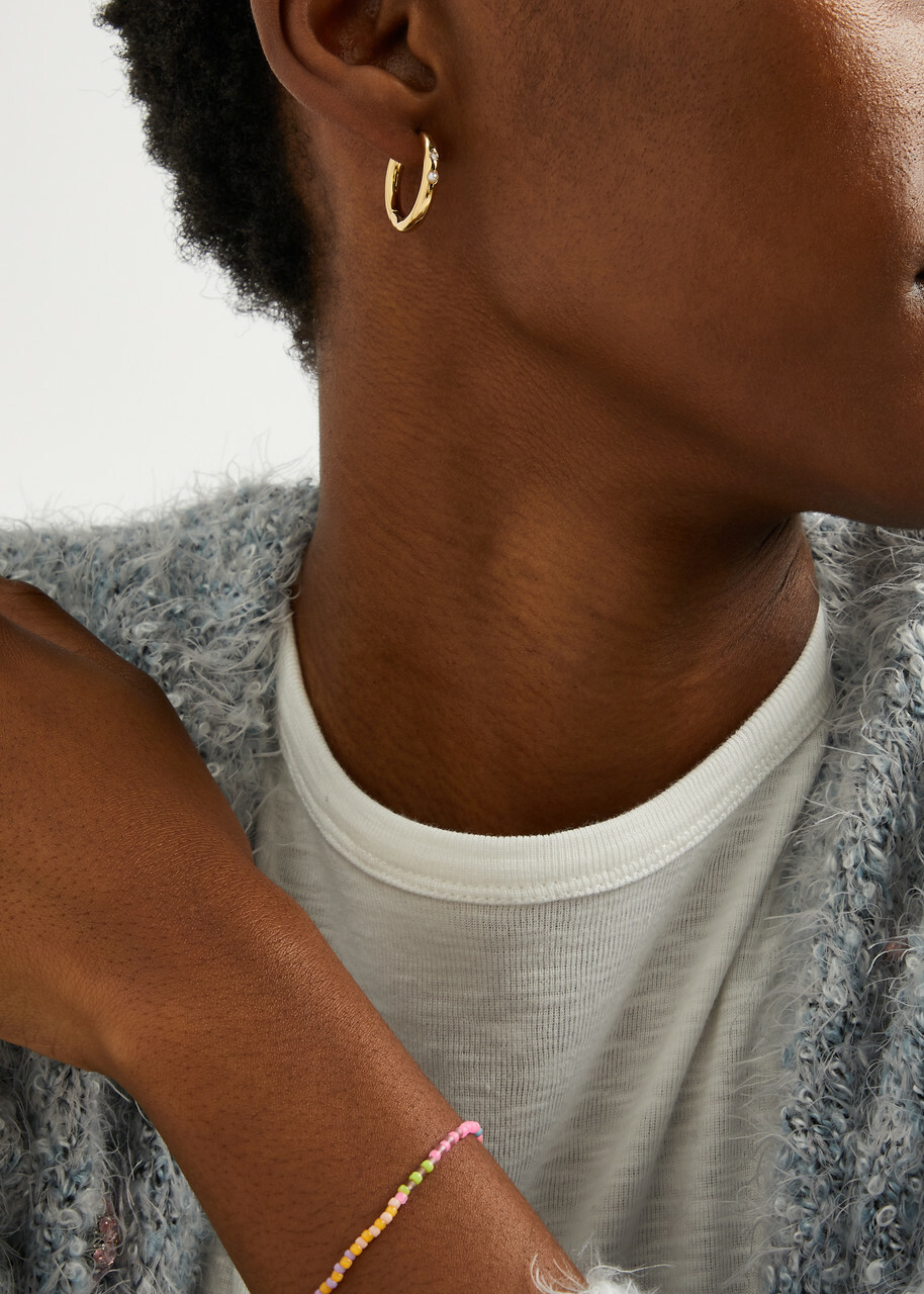 Anni LU Brigitte 18kt Gold-plated Hoop Earrings - One Size